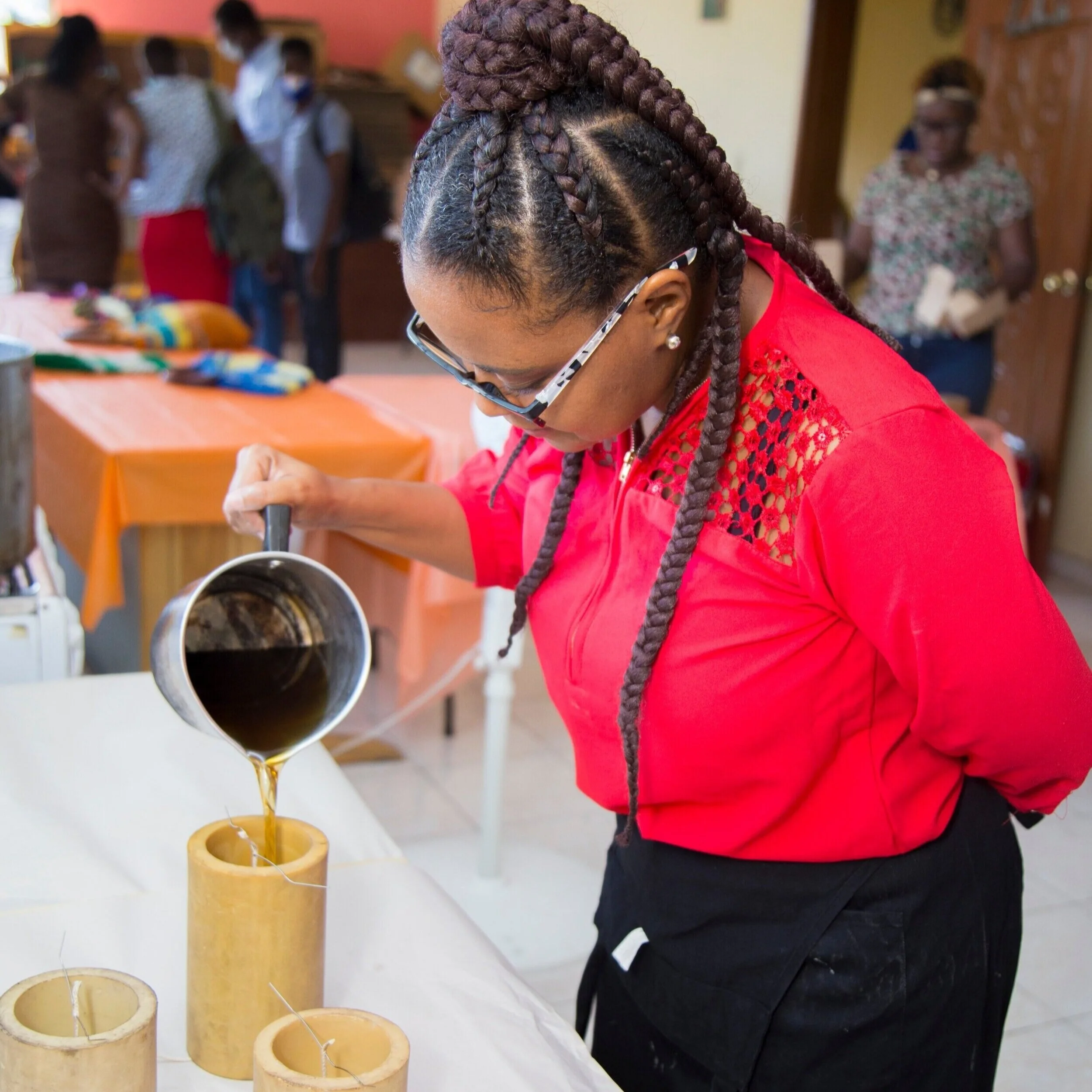 Wax Pouring Haiti
